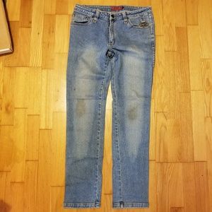 Trash Brass Knuckles Straight Leg Skinny Jeans